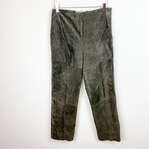 Vintage | Sophie Chang Studio Straight Leg Suede Leather Pants